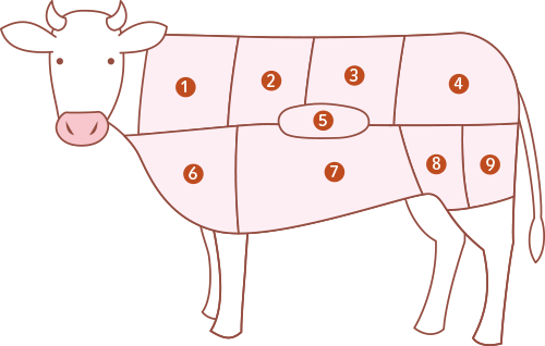 牛肉の部位 料理の基本辞典 ダイエー ごはんがおいしくなるスーパー