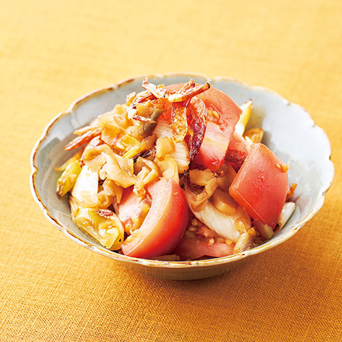 トマトとザーサイのナンプラー風味
