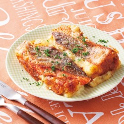 秋鮭のマッシュポテト焼き