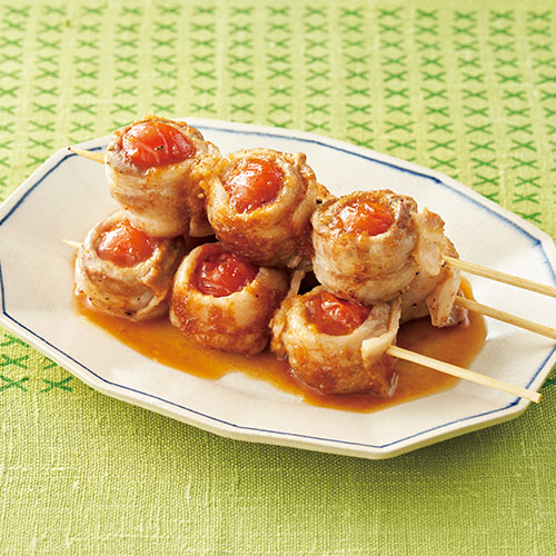 ミニトマトの肉巻き串