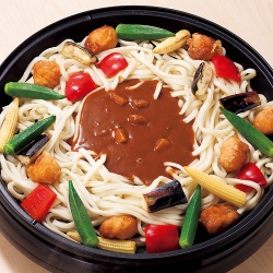 野菜の焼カレーうどん