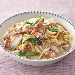 鶏みそごぼうスパ