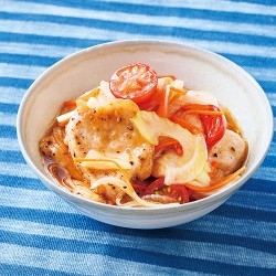 鶏肉と野菜の柚子こしょうマリネ