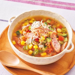 野菜たっぷり夏スープ