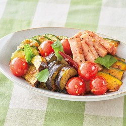 夏野菜のペペロンチーノ