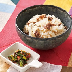 牛肉と大根の炊き込みご飯