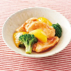鶏肉のケチャぽん和え