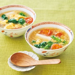 菜の花とトマトのスープ