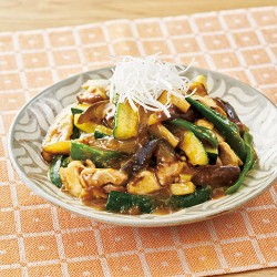 夏野菜のカレー炒め