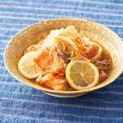 香味野菜で南蛮漬け
