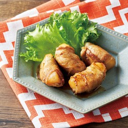 梨の豚肉巻き