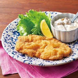 豚肉でシュニッツェル風