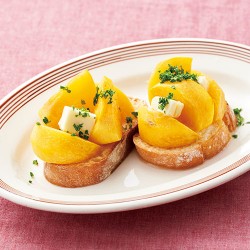 柿とバターのブルスケッタ