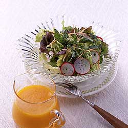 野菜サラダ キャロットドレッシング