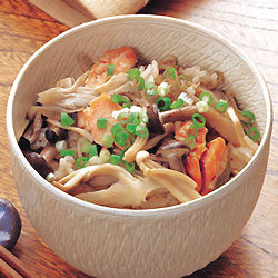 鮭ときのこの炊き込みご飯