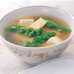 たけのこと豆腐のとろみスープ