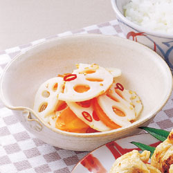 にんじんとれんこんの炒めなます