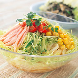 野菜たっぷりサラダうどん