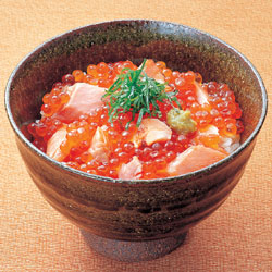 さけといくらの親子丼