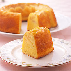 黄色いアップルケーキ