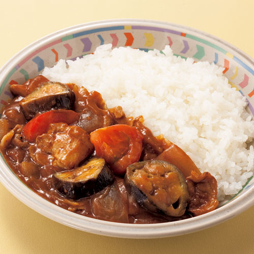 なすとトマトの夏野菜カレー