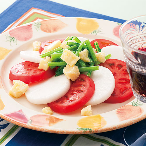 かぶとトマトのチーズサラダ おすすめレシピ ダイエー[ごはんがおいしくなるスーパー]