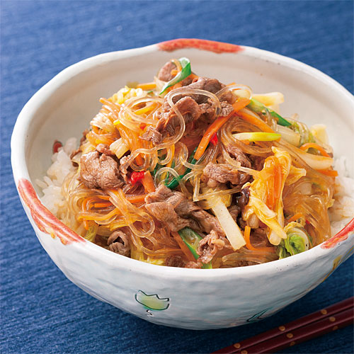 牛肉と白菜入り麻婆春雨丼 おすすめレシピ ダイエー食の情報
