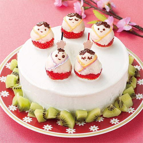 ひなまつりのバウムケーキ