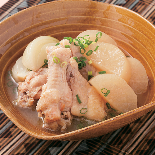 鶏肉と大根の塩煮
