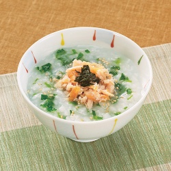 鮭茶漬け風七草粥