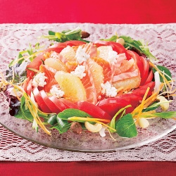 トマトとサーモンの美サラダ