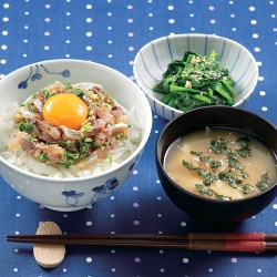 あじのなめろう丼