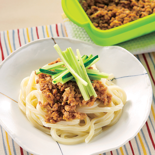 肉みそうどん