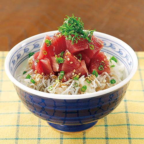 まぐろしらす丼