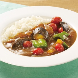 ミニトマトの夏野菜カレー