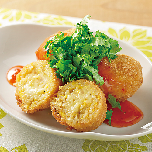 炒飯コロッケ チリソース