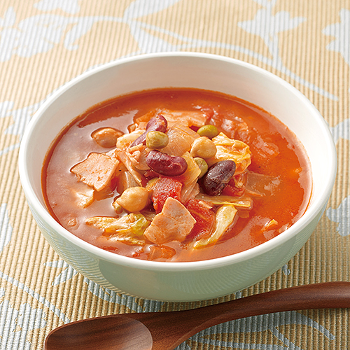 キャベツと豆のメキシカンスープ おすすめレシピ ダイエー食の情報