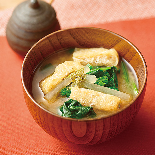 ほうれん草 の 味噌汁