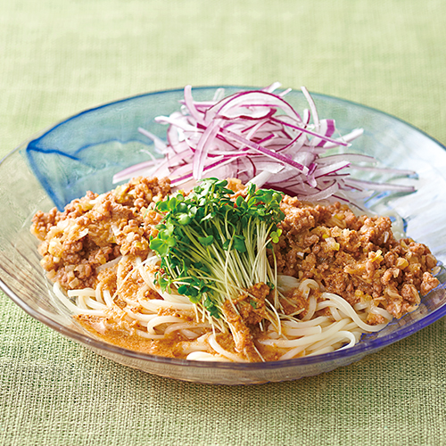 そぼろとごまの和え麺