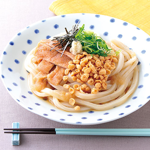 きつねとたぬきのおろし和え麺