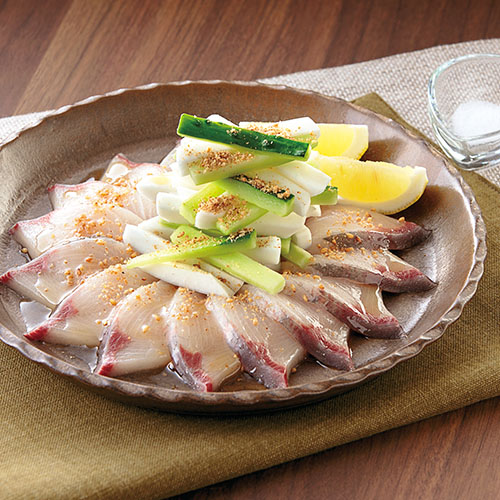 ぶりのごま油風味