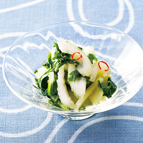 セロリの昆布茶漬け