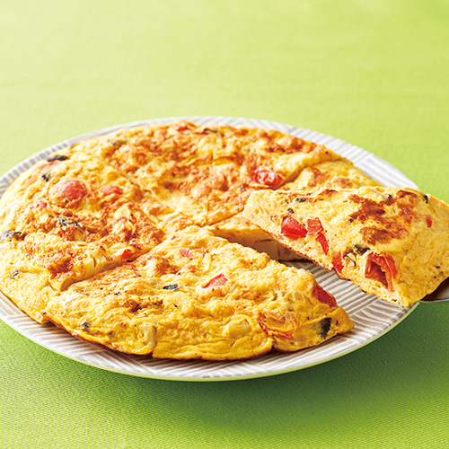 彩り野菜のスペインオムレツ