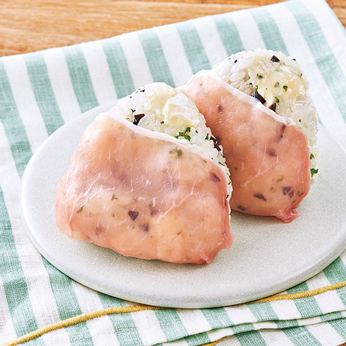 生ハム巻きのパリおにぎり