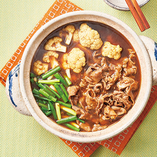 カリフラワーの和風カレー鍋