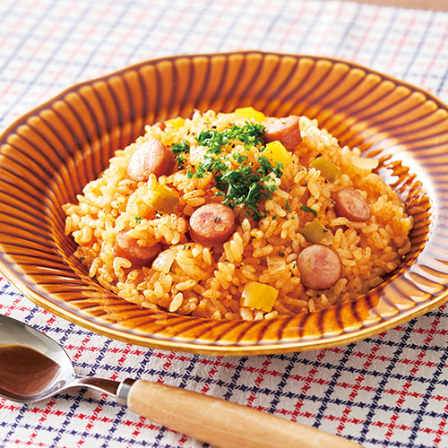 ジャンバラヤ風炊き込みご飯