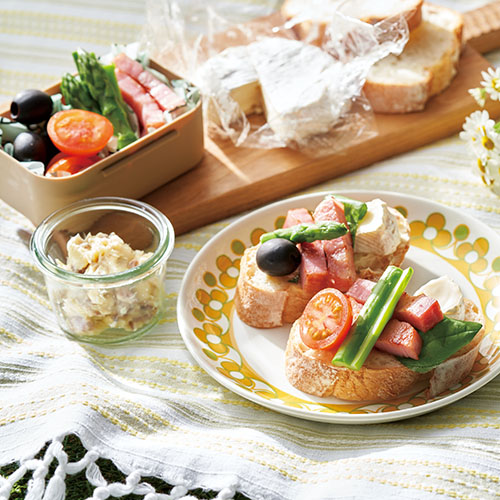 アンチョビ風味のタルティーヌ
