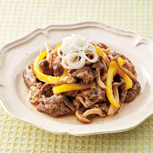 牛肉ときのこのオイスター風味