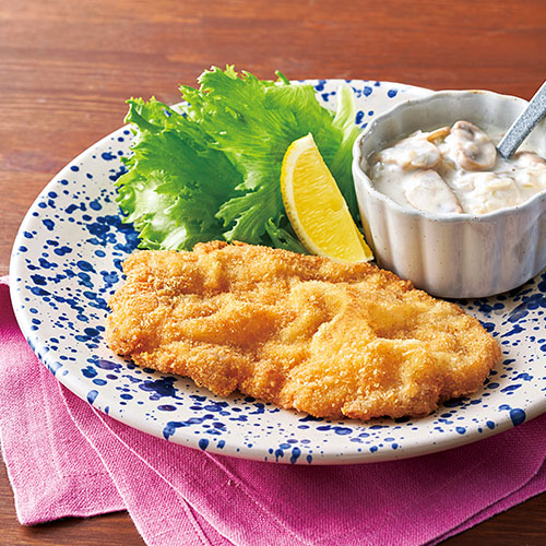 豚肉でシュニッツェル風