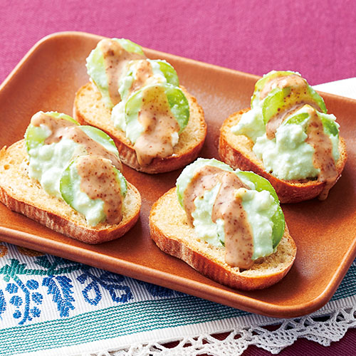 ぶどうのブルスケッタ